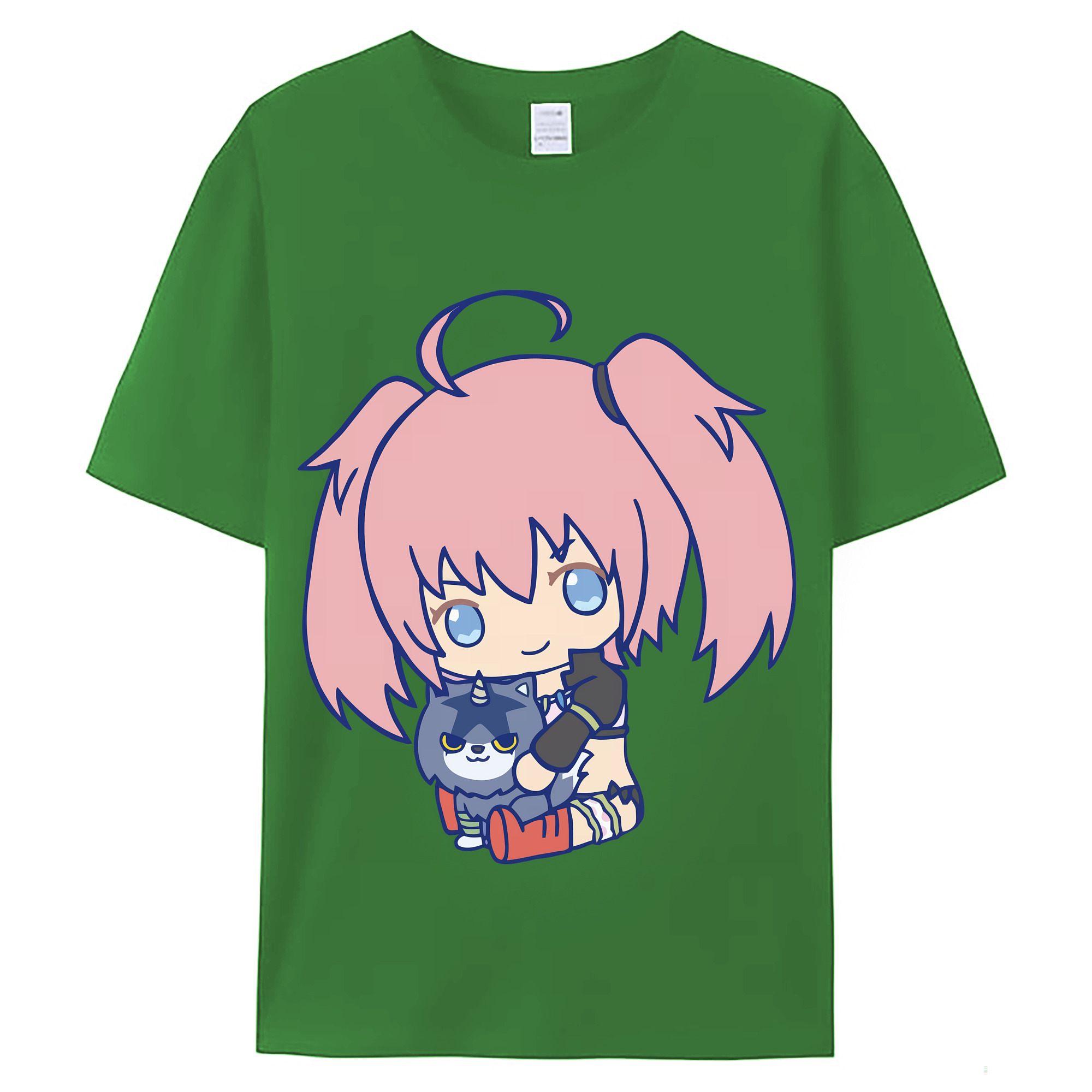 （画像用） 転スラ Regarding Reincarnated to Slime レディースカジュアルプリントTシャツ（綿100％）